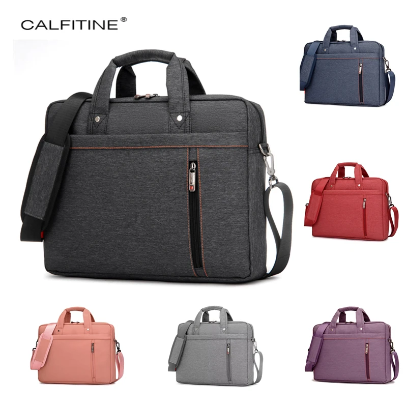 

Laptop Bag 13 14 15.6 17Inch Notebook Case for Macbook HP Acer Lenova Nylon Large Carrying Pouch Waterproof Women's Briefcase