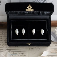 14k gold filled european style simple pearl earrings female crystal water drop tassel earrings ladies exquisite jewelry