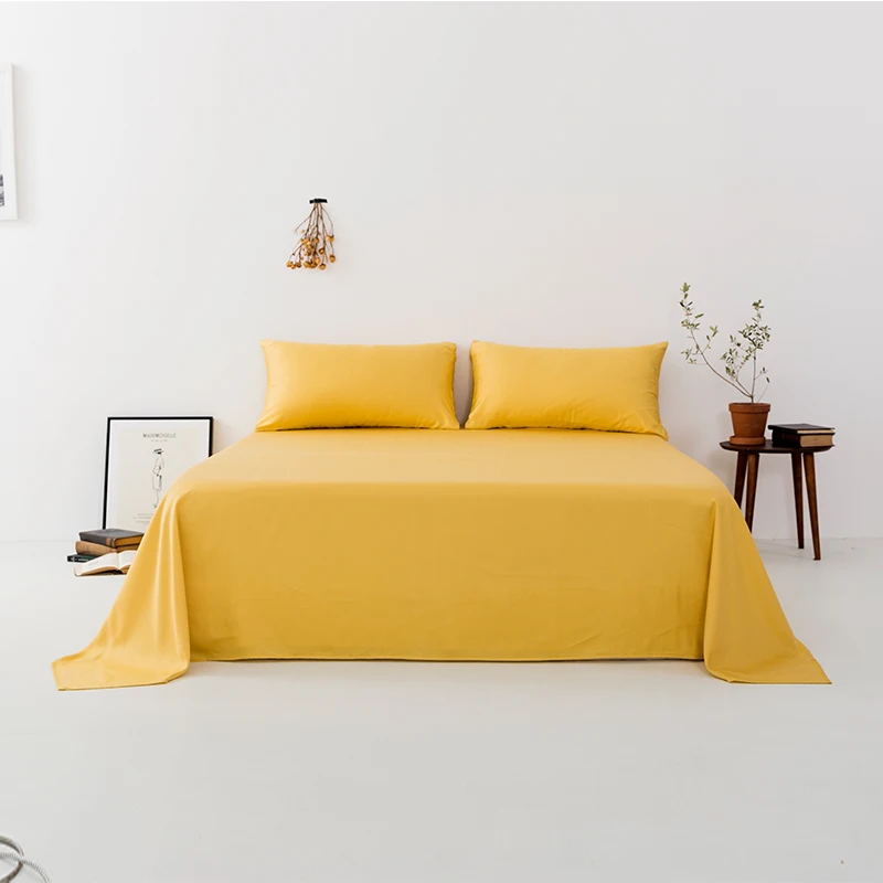 

Slowdream 25 Momme Flat Sheet Home Decor 100% Silk Natural Fabric Double Queen King Healthy For Skin Adult Child Bedclothes