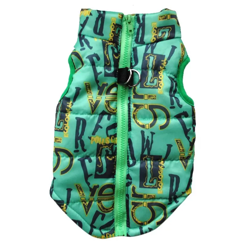 Зимняя одежда для больших собак зимнее пальто куртка жилет Одежда питомцев XS -L