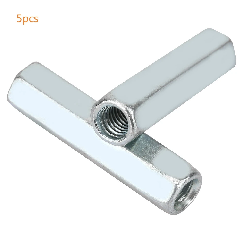 5 шт. M6X40 углеродистая сталь длинный стержень муфта гайка оцинкованная