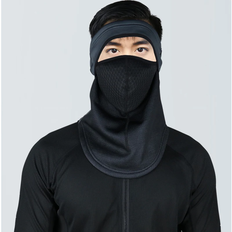 Зимняя Теплая Флисовая дышащая Лыжная маска с полным лицевым покрытием капюшон