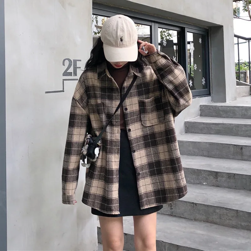

All-Match Plus Size Loose Casual Autumn Shirt Fashion Solid Turn-down Collar Full Sleeve Women Blouse Office Ladies Long Blusas