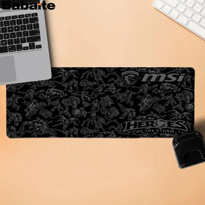 Babaite Нескользящие PC MSI Подгонянные коврики для мыши Компьютерные Аниме Коврик и