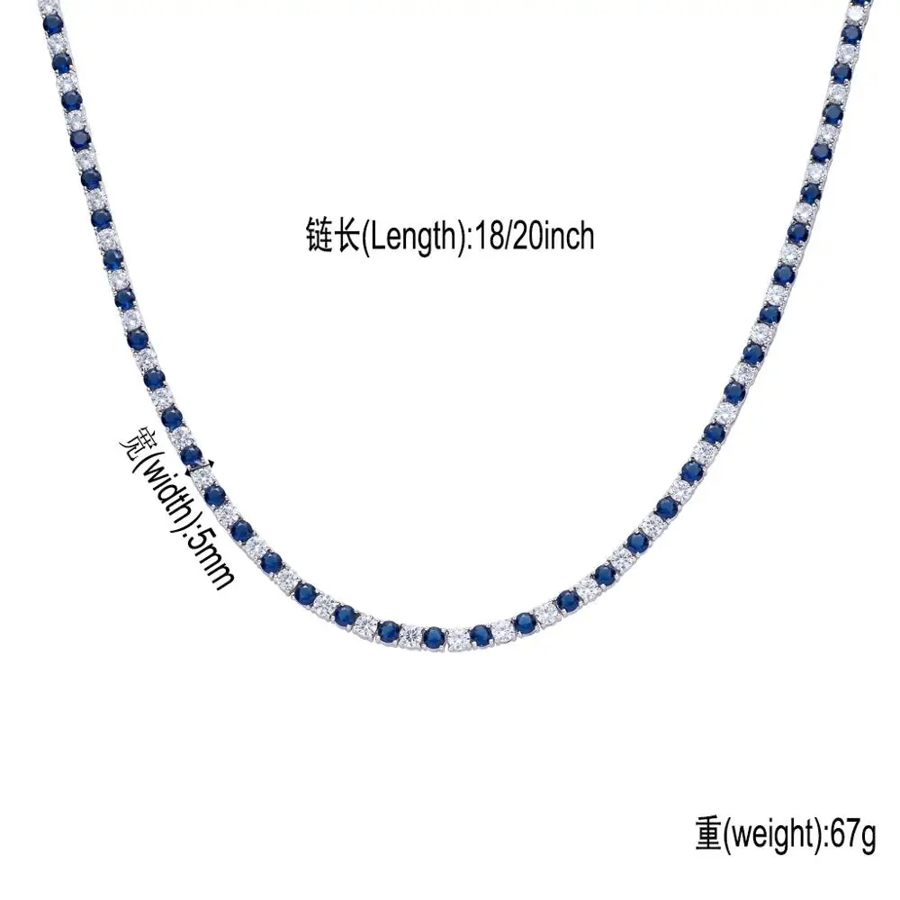 

Anztilam High Quality Hip hop Jewelry Cuba Long Chain Necklace Copper AAA CZ Colorful Glaze Miami Chains Jewelry Accessories