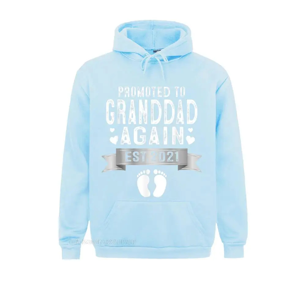 Promoted To Granddad Again Est 2022 Gift Printed On Summer Women Hoodies Printing Sportswears Prevalent Long Sleeve Sweatshirts | Мужская