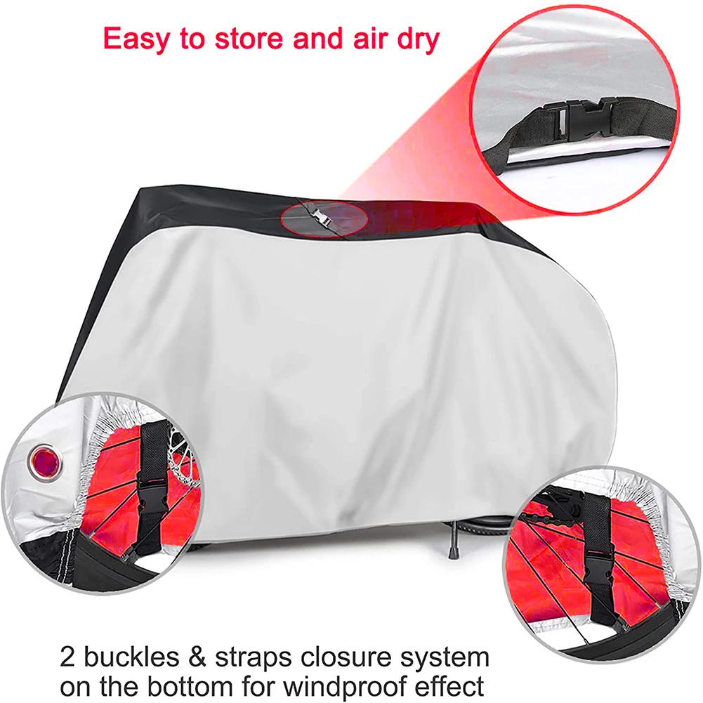 

Bicycle Bike Cover Waterproof Snow Cover Rain UV Protectior Dust Protectior For Scooter Waterproof Bike Rain Dustproof Cover