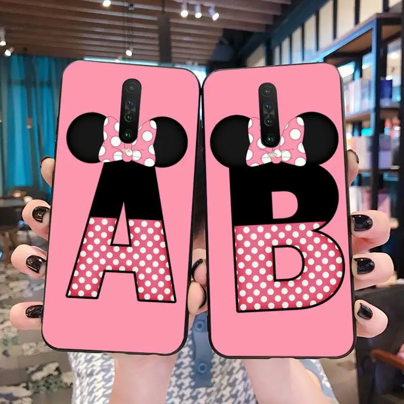 Мультяшная мышь лук 26 букв &quotсделай сам&quot Чехол для Redmi Note 8 8A 8T 7 6 6A 5 5A 4 4X 4A Go Pro |