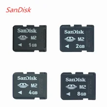 Оригинальная карта памяти sandisk 1 Гб 2 Гб 4 ГБ 8 ГБ M2 карта памяти Micro с адаптером MS PRO DUO