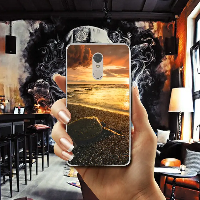 Красивые мягкие силиконовые чехлы из ТПУ Sunrise для телефонов Xiaomi Redmi 3 3S 4 4A 4X 5 5A 6A 7 7A