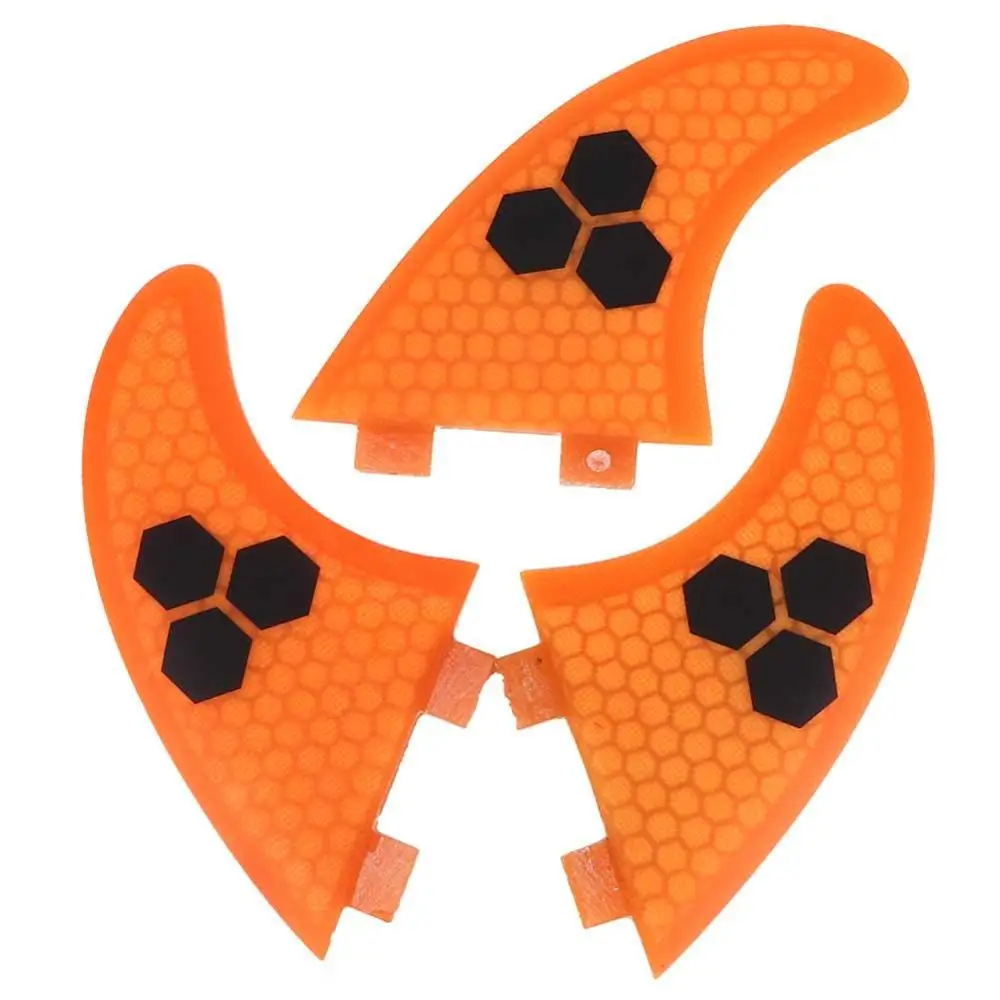 Orange 3 шт./костюм трекинговый плавник из стекловолокна для серфинга Skeg Интегральные плавники FCS G3/G5/G7 для КАЯКОВ каноэ гребные лодки Аксессуары - Цвет: Orange
