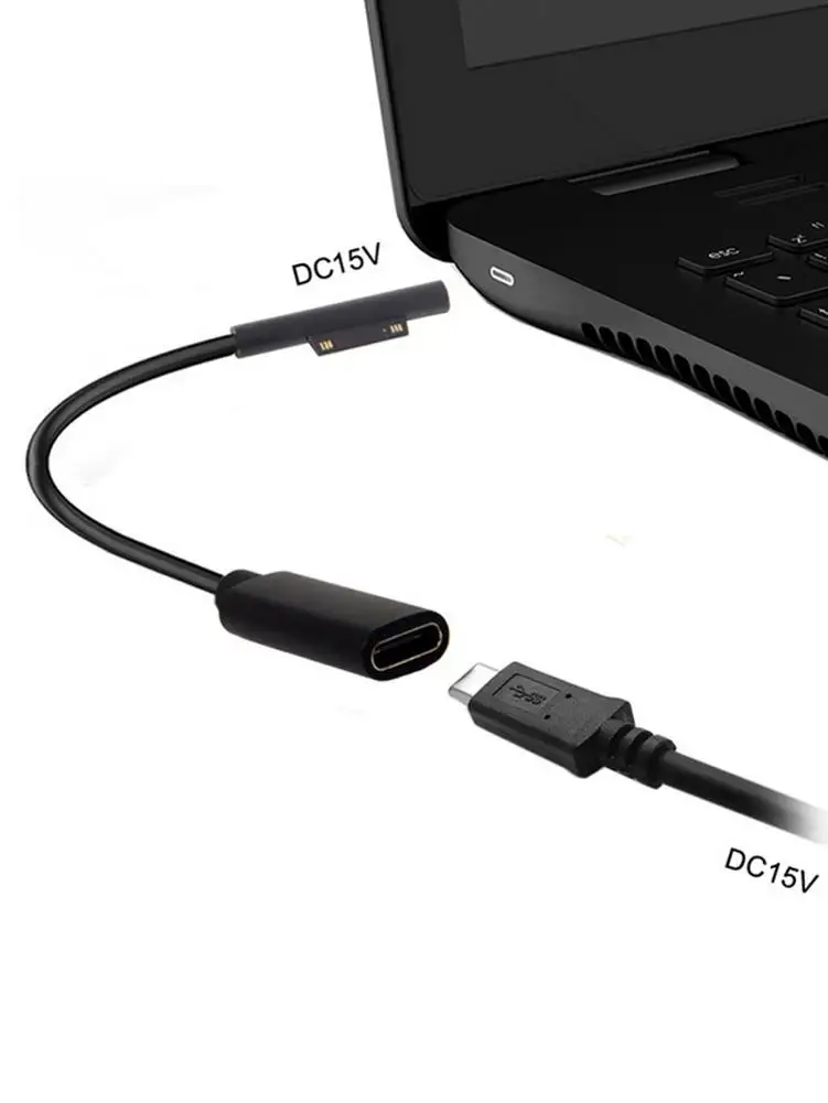 USB Type-C женский зарядный кабель PD зарядное устройство разъем постоянного тока 15 в 3
