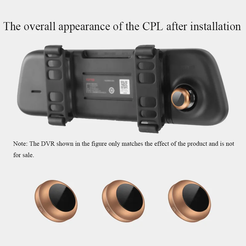 

For 70mai rearview mirror car recorder streaming media car DVR special lens polarizer, car millet 70mai car recorder CPL filter