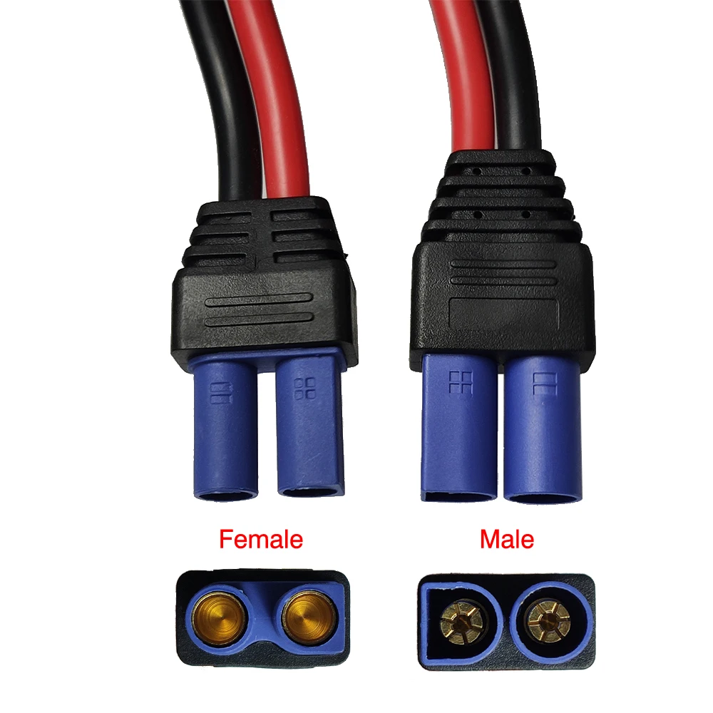 Кабель JKM 10 AWG из мягкого силикона SAE к разъему EC5 шнур питания для автомобиля 0 15 м