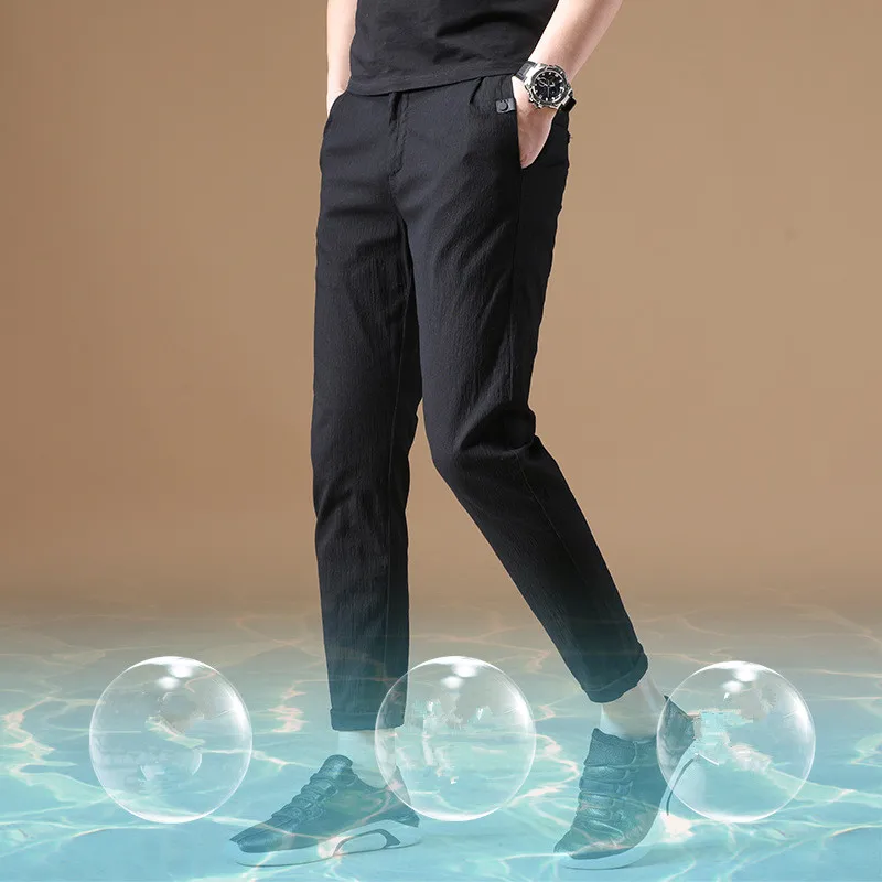 

Брюки MRMT мужские летние приталенные, хлопок, свободные тонкие штаны для отдыха, 9 отделений, 2022