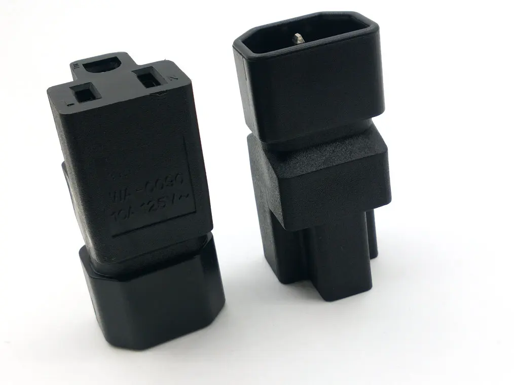 10 шт. IEC 320 C14 к Nema 5 15R адаптер питания Разъем|nema 5-15r|nema c14nema adapter |