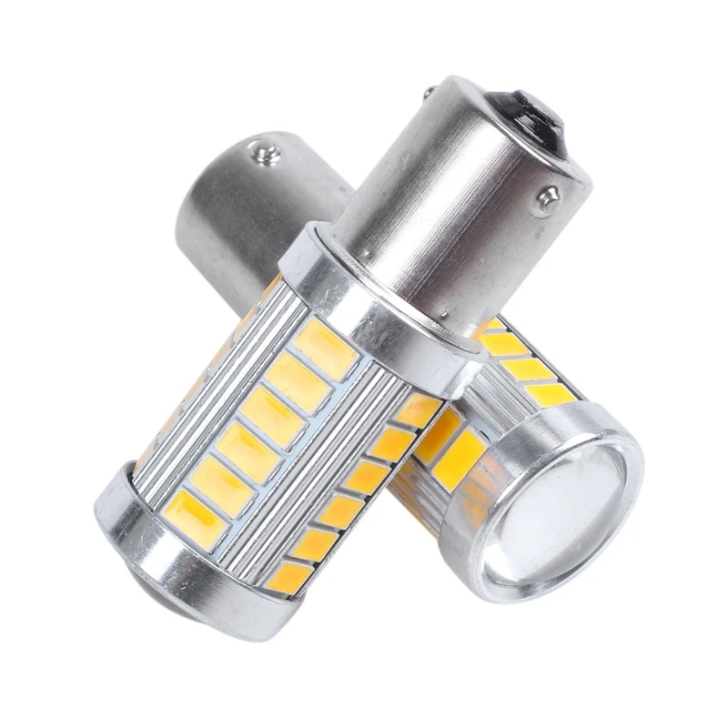 4 шт. Автомобильные светодиодные лампы 1156PY BAU15S PY21W 33SMD | Автомобили и мотоциклы