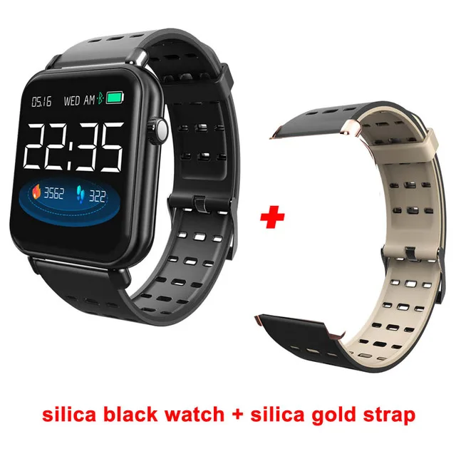 black add black Y6 Pro, умный Браслет, пульсометр, измеритель артериального давления, кислородный монитор, умные часы, IP67, водонепроницаемые, мульти спортивные, фитнес-трекер, браслет - Цвет: black add black