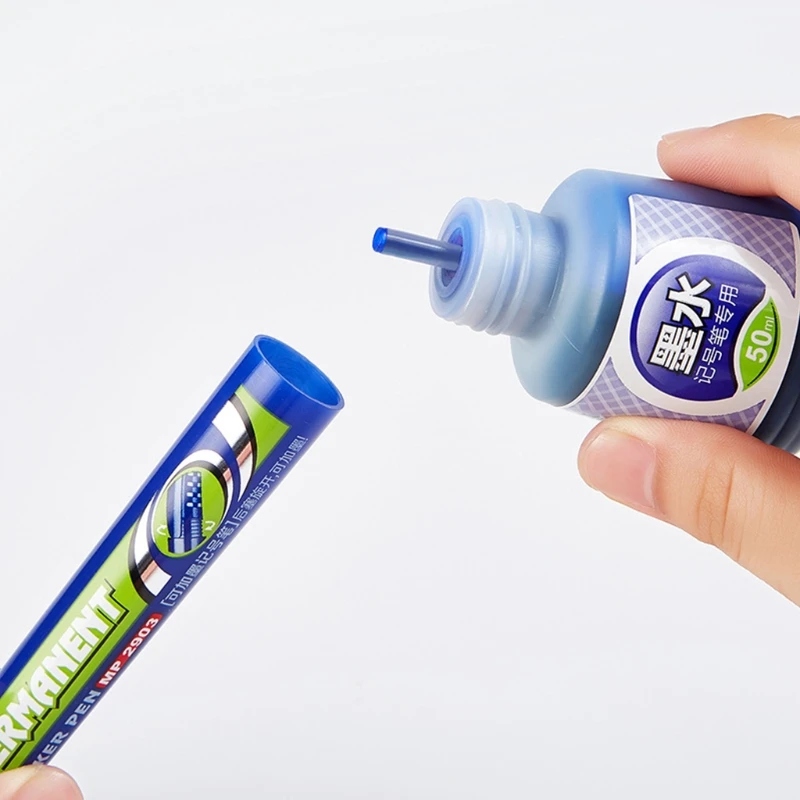 

1 Bottle 50ml Refill Ink for Refilling Inks Whiteboard Marker Pen Black Red Blue 3 Colors School Office Supplies