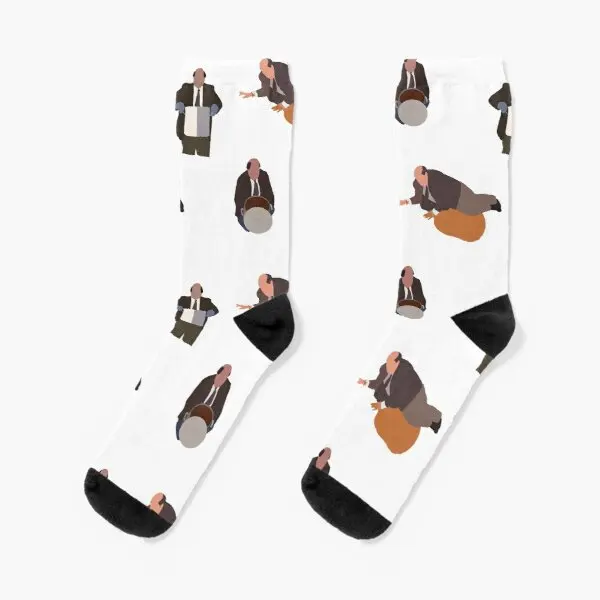 

Kevin Is Famous Chili The Office Crew Socks Black Women Mens Ankle Knee High Best
