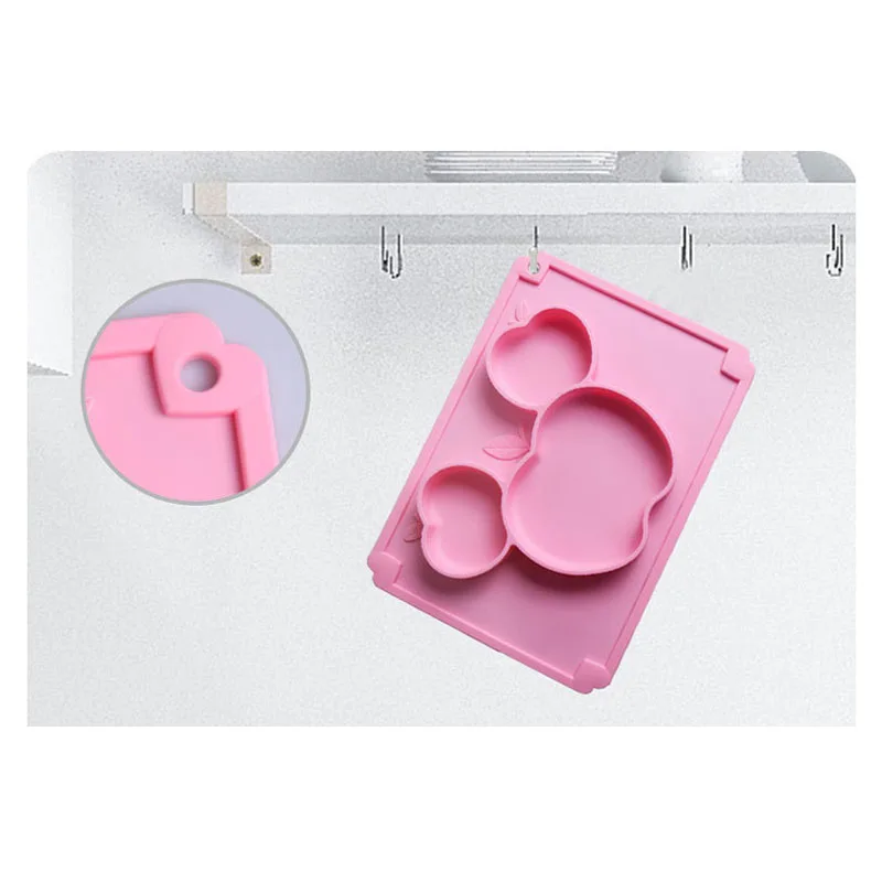 

Silicone Bowl for Baby Feeding Teether Baby Toys 0-12 Months Dinosaur Cartoon Feeding Set Baby Tableware Baby Non-slip Plate