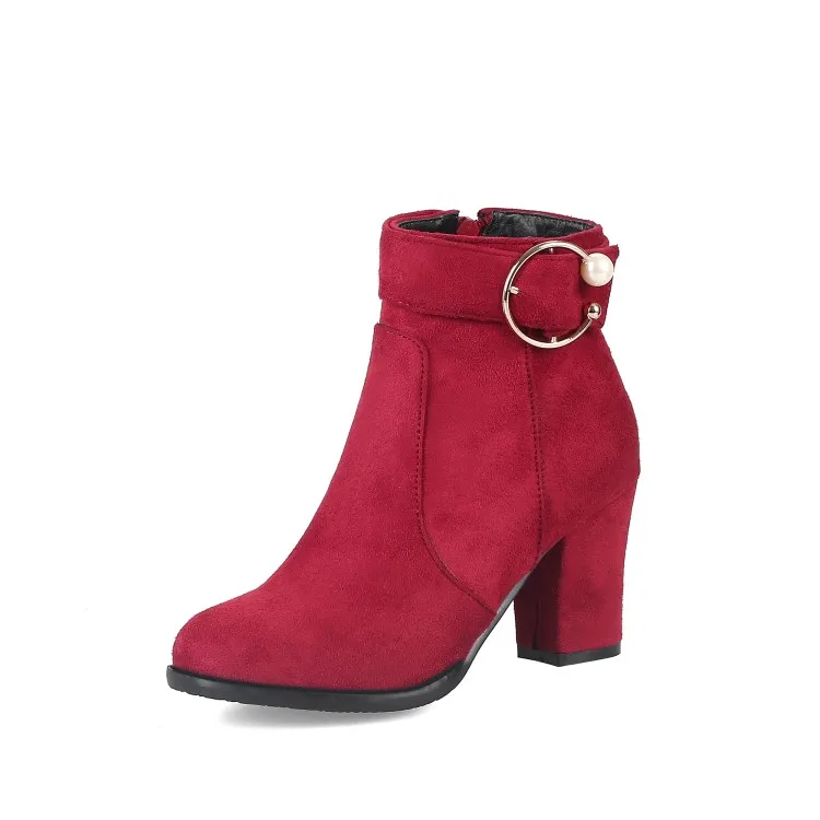 Модные Ботинки Martin в британском стиле на грубом каблуке с боковой молнией