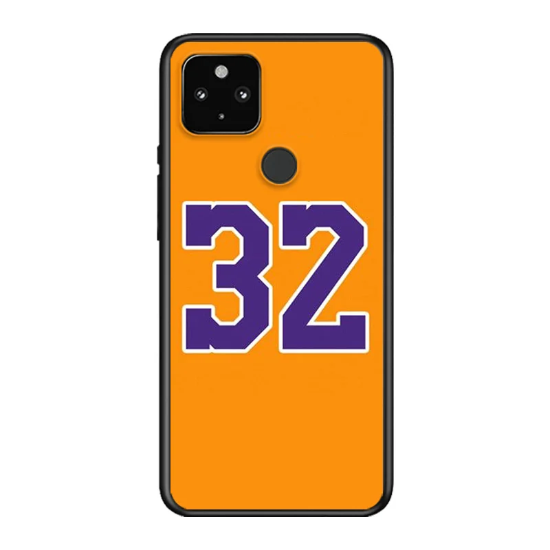 

Basketball Lucky Number Soft TPU Silicone Black Cover For Google Pixel 5 4A 5G 4 XL Phone Case