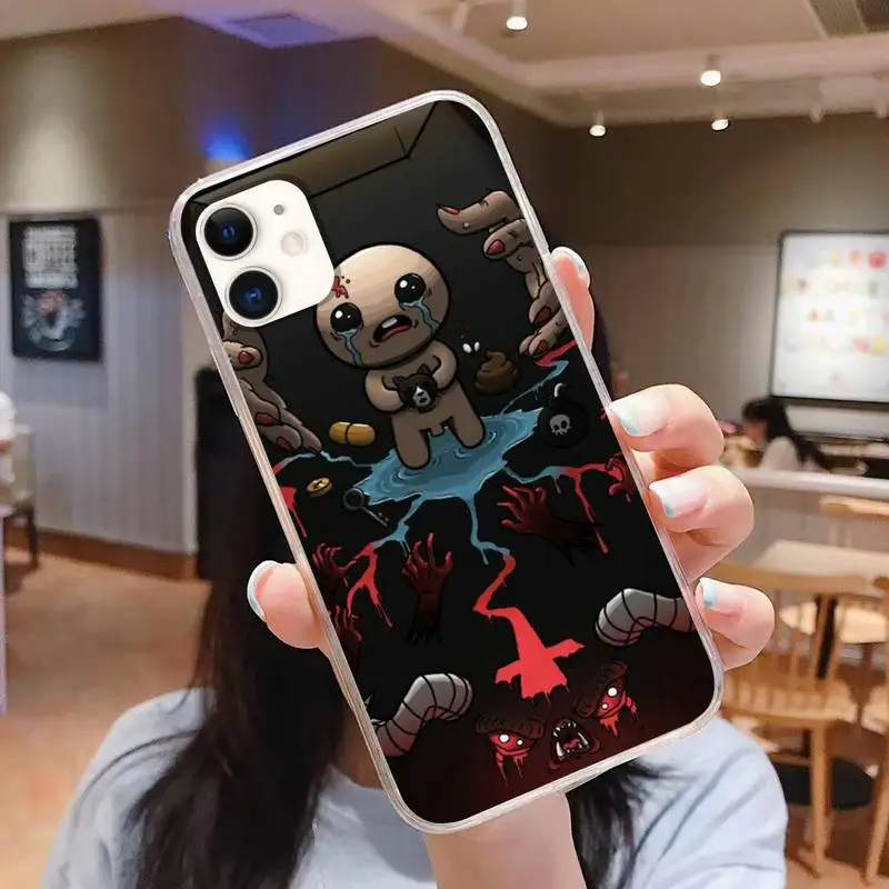 

The Binding Of Isaa Phone Case For iphone 5s 6 7 8 11 12 plus xsmax xr pro mini se Transparent Cover Fundas Coque