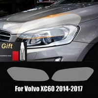car lhrh smoke tpu headlights protective precut front light film sticker cover trim for volvo xc60 2014 2017 accessories diy