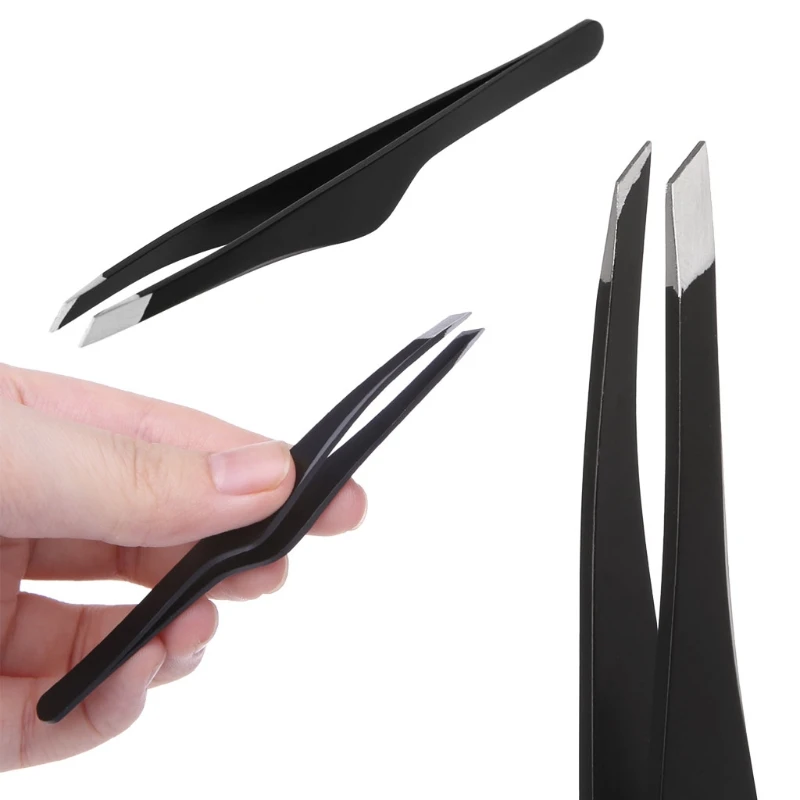 

35EC Pro Women Eyebrow Tweezers Hair Beauty Slanted Stainless Steel Tweezer Tool