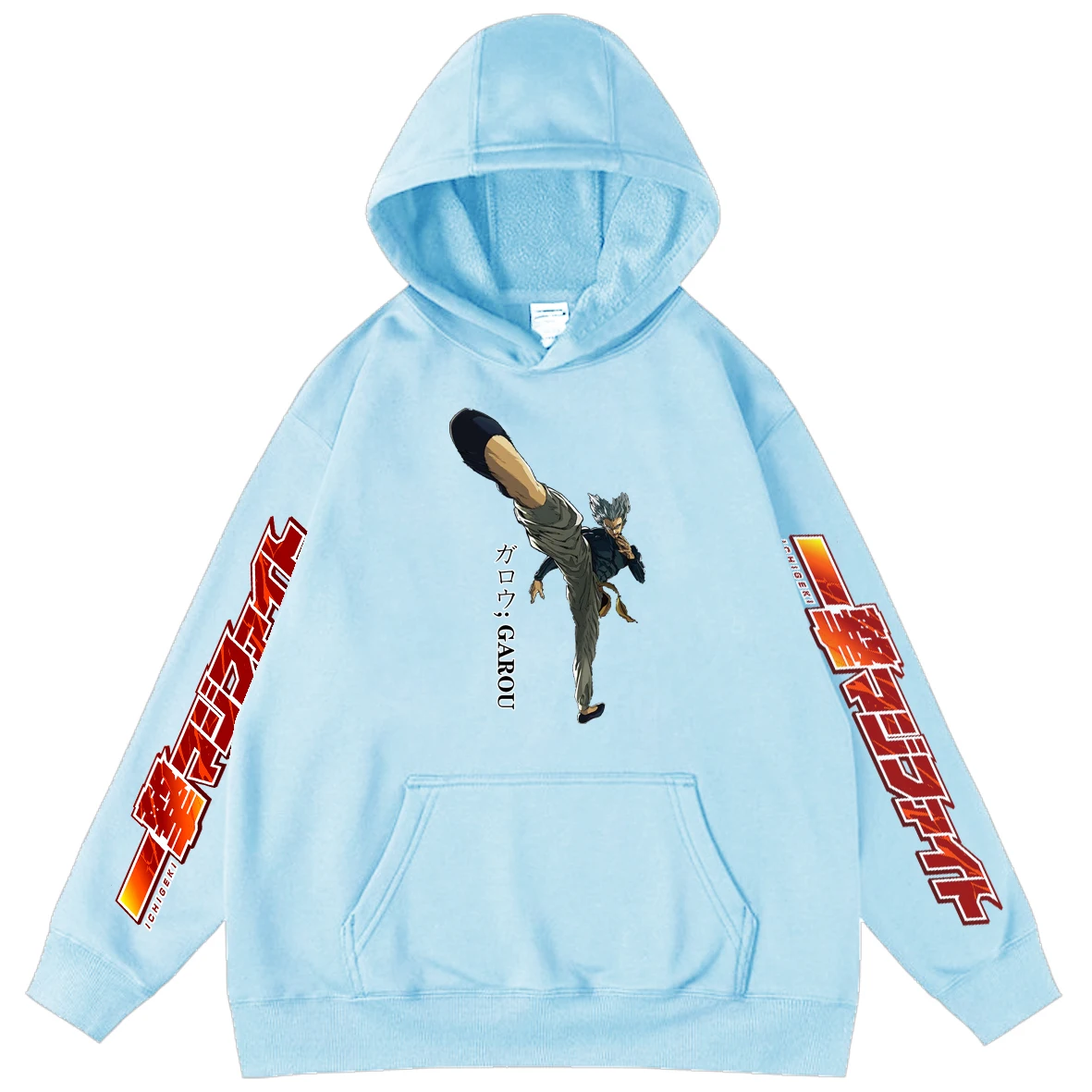 

One Punch Man Cartoon Character Hoodie Sweatshirts Men's Anime Clothes Streetwear HipHop Popular Style Oversize Hooded Pullover