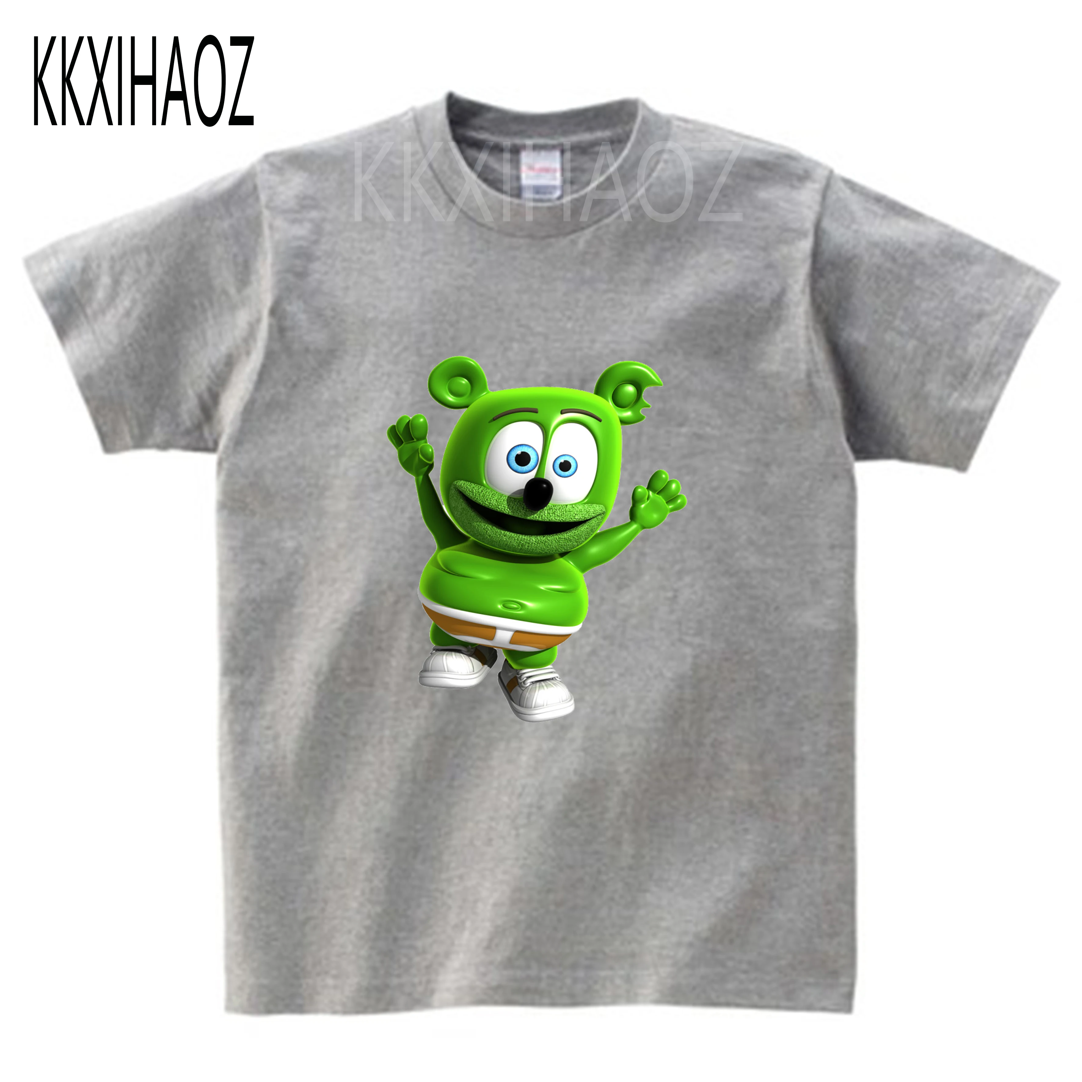 

2019 summer New Fashion kids T-shirt Gummy Bears Print Casual Cool t shirt summer boys and girls Tshirt mj