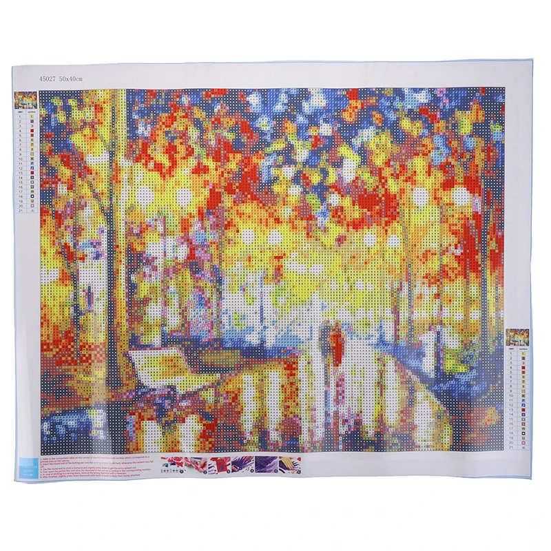 40*50CM Diy Crafts Couple Full Drill Cross Stitch DIY Toy 5D Diamond Painting Romantic | Игрушки и хобби