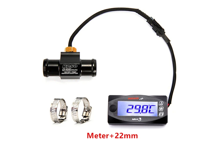 KOSO мотоциклы термометр Вольтметр таймер для YAMXHA NMAX XMAX TMAX Mini3 светодиодный цифровой дисплей Quad квадратный температура воды