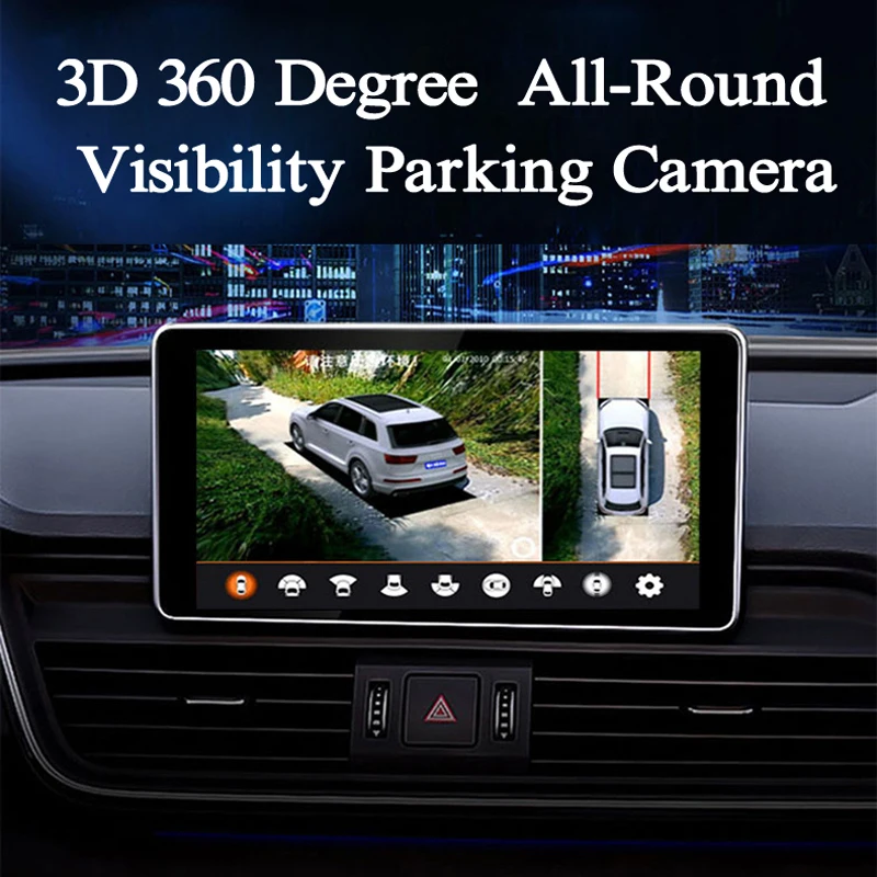 

1080P Автомобильная 3D панорамная камера на 360 градусов, динамическая траектория, панорамный рекордер вождения, вид с птицы, парковочный передн...