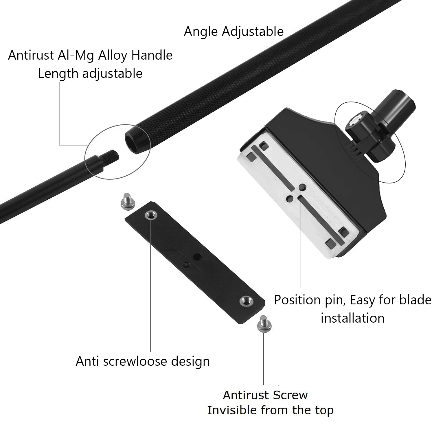 Новый скребок Fzone из алюминиевого магниевого сплава чистящая щетка с 10 лезвиями