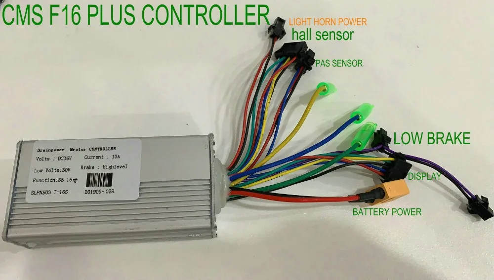 36v250w13A 6mosfet BLDC контроллер мини размер для электрического велосипеда CMSF16 CMSF16 плюс складной велосипед аксессуар с литиевой батареей