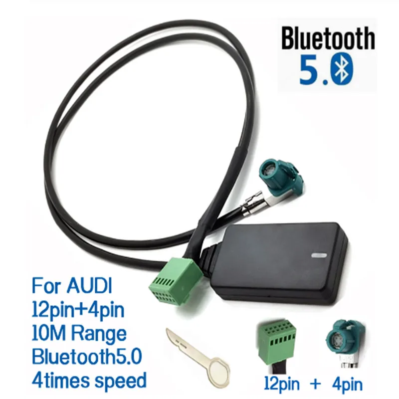 12Pin 12V автомобиль Беспроводной AUX Bluetooth5.0 адаптер громкой связи Bluetooth гарнитура для