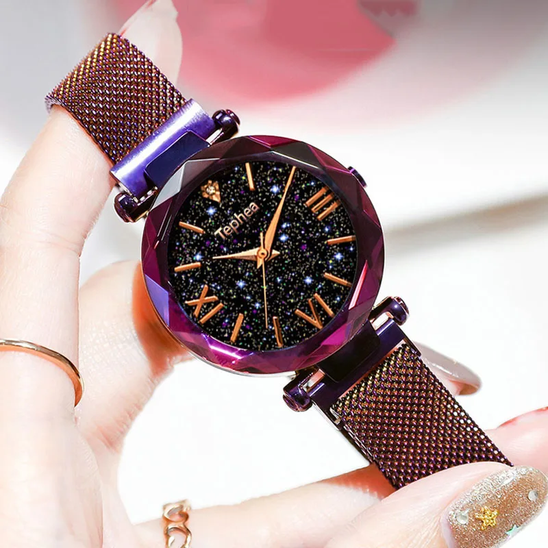 

Luxury Women Watches Magnetic Starry Sky Female Clock Quartz Wristwatch Fashion Ladies Wrist Watch reloj mujer relogio feminino