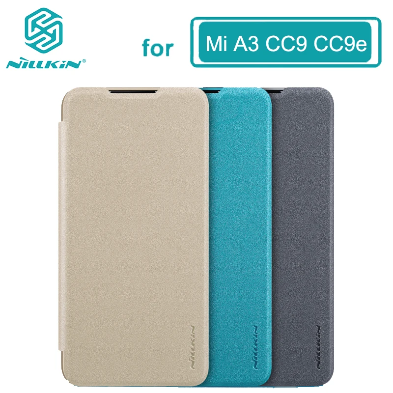 Filp чехол для Xiaomi mi A3 CC9e CC9 NILLKIN блестящий супер тонкий флип-чехол pu кожаный чехол для Xiaomi mi A3 mi CC9e