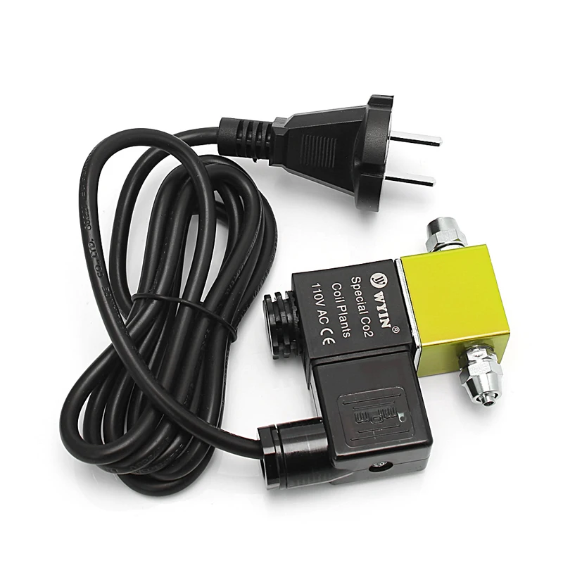 

220V EU Plug 50Hz CO2 Aquarium System Magnetic Solenoid Valve Regulator