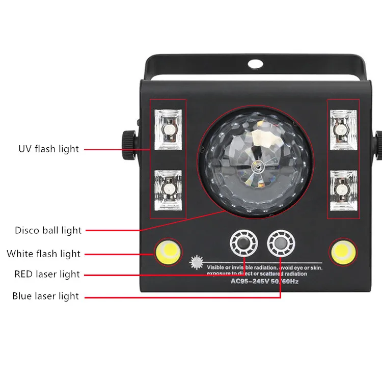 Светодиодный лазерный душ со звездой с 24 проекционными лампами открытый