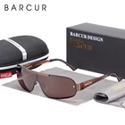 Очки солнцезащитные BARCUR для мужчин и женщин, алюминиево-магниевые авиаторы с узкими поляризованными линзами для вождения
