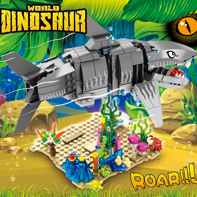 Высокотехнологичные строительные блоки серии Подводный мир набор строительных