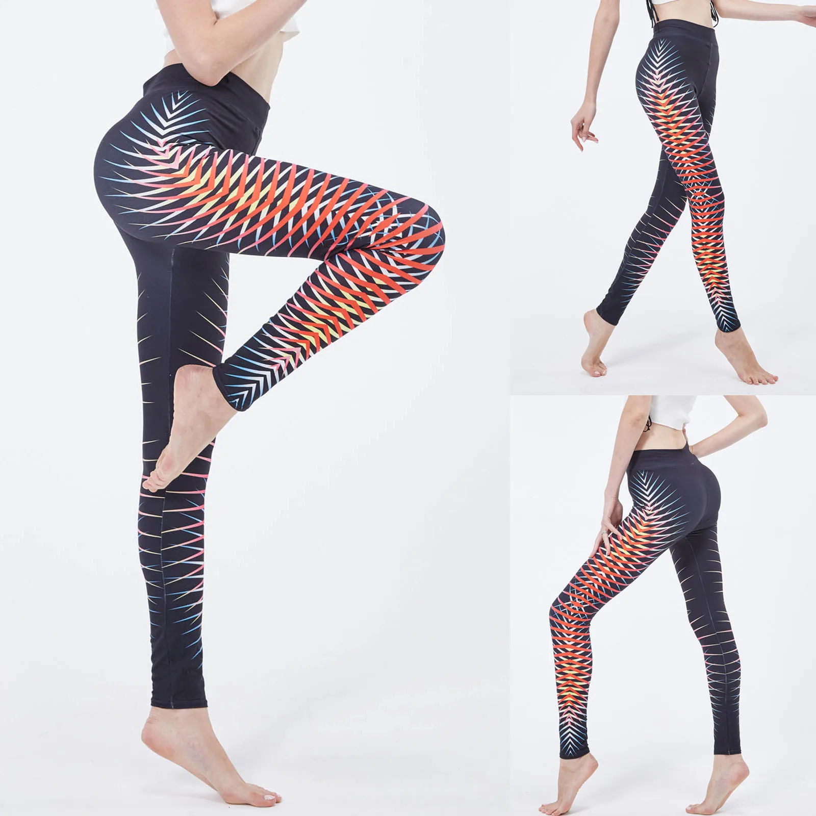 

Women's Digital Printed Yoga Pants Peach Hip Fitness Tights Ladies Seamless Cozy Legging Sweatpants A30