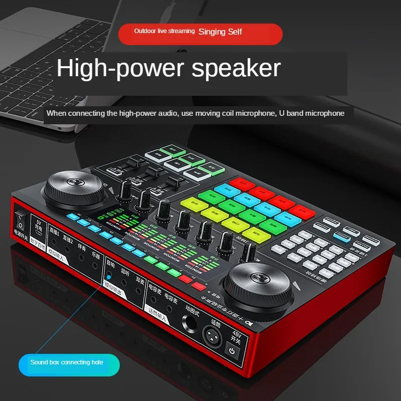 tenlamp professional g6 usb sound card microphone for laptop singing gaming sound effects studio stage youtube video recording free global shipping