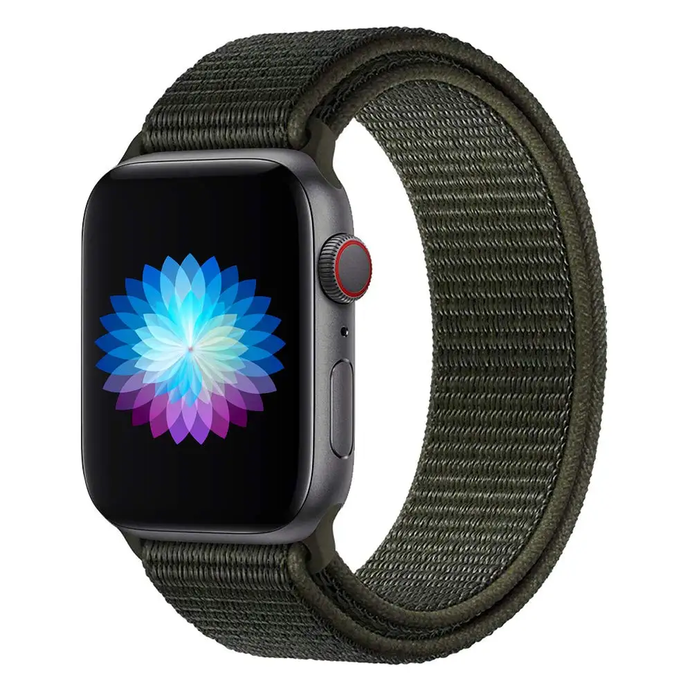 20 Ремешок для наручных часов Apple Watch 4 5 серии 3/2/1 38 мм 42 мм мягкий нейлон дышащий сменный ремешок Спортивные петли для наручных часов iwatch серии 4 40 мм 44 мм - Цвет ремешка: 20