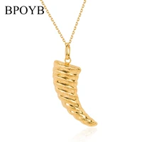 bpoyb 2021 luxury dubai au750 gold color pendant long necklace chain for women men punk style jewelry
