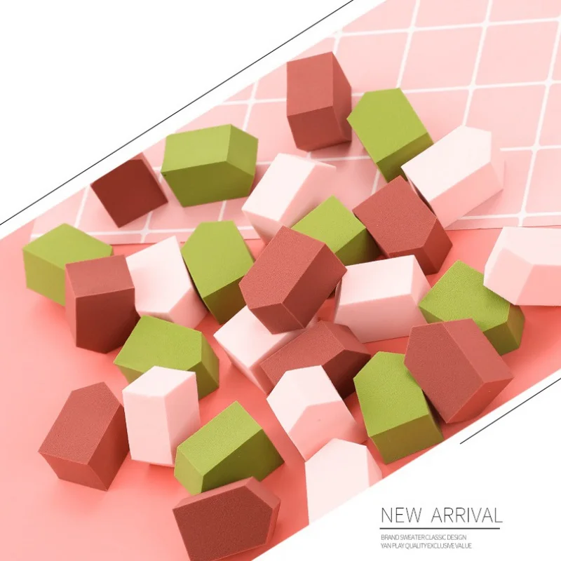 15 шт красота спонж для нанесения макияжа слоеный высокоэластичный мягкий гибкий макияж Пентагон влажное и сухое использование порошка
