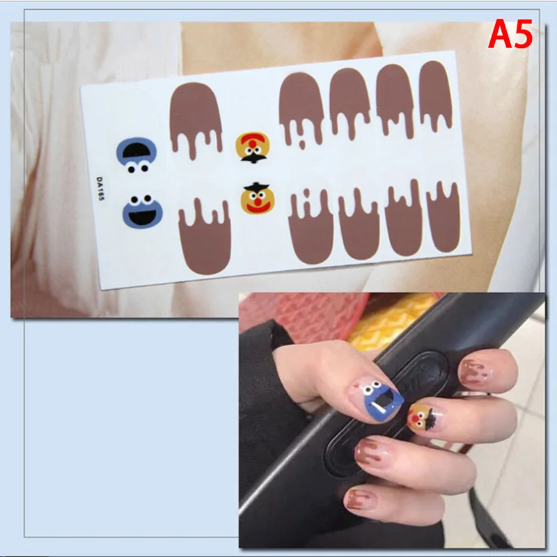 1 лист смешанный дизайн новый для ногтей Стикеры комплект слайдер Обертывания